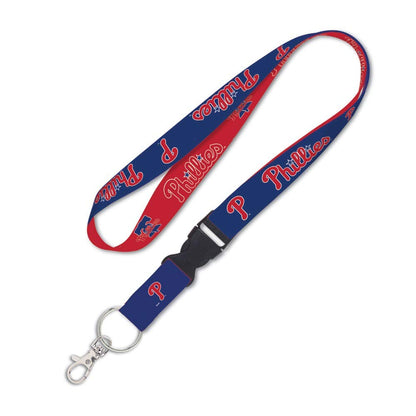 MLB Philadelphia Phillies Two-Tone Lanyard with Detachable Buckle - Renee Lane Company