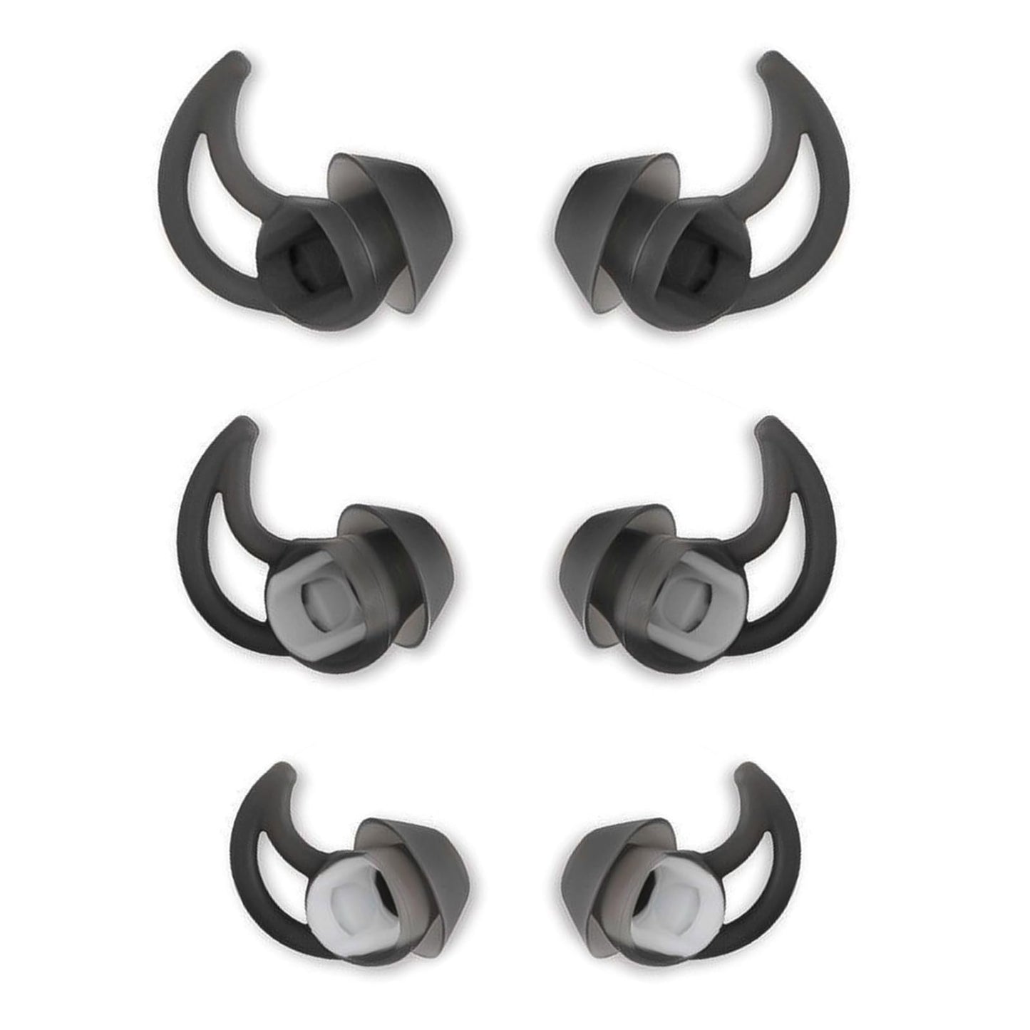 MQIMY Silicone Replacement Earbud Tips Earbud Covers Ear Tips Compatible with Bose QC20 QC20i SoundSport SIE2i IE2 IE3 Headphone Rubber Tips 3 Pairs S M L - Renee Lane Company