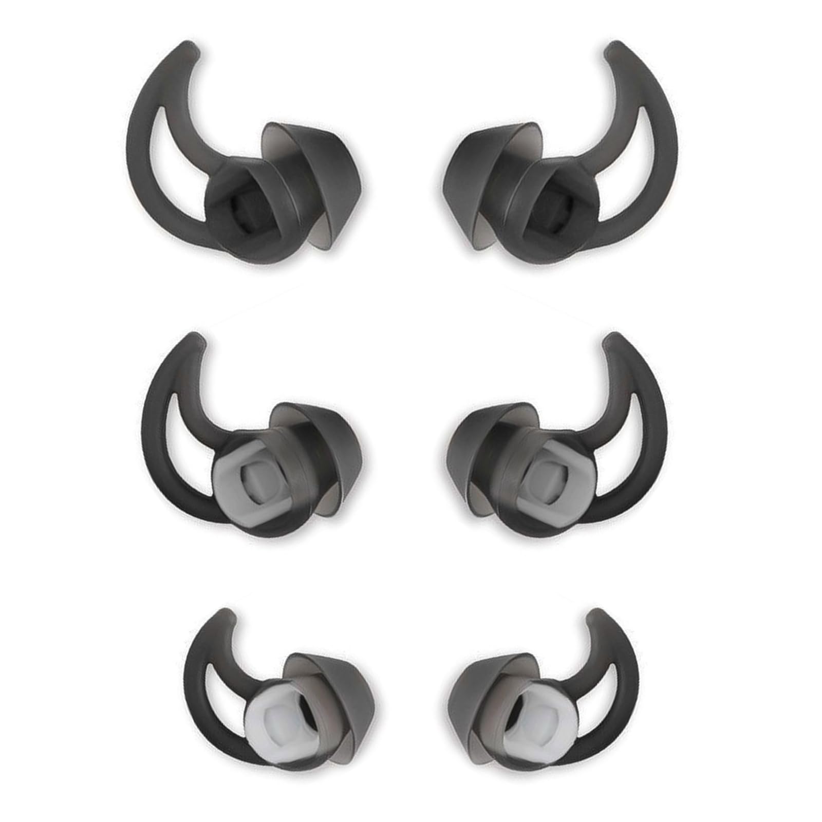 MQIMY Silicone Replacement Earbud Tips Earbud Covers Ear Tips Compatible with Bose QC20 QC20i SoundSport SIE2i IE2 IE3 Headphone Rubber Tips 3 Pairs S M L - Renee Lane Company