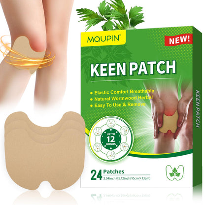 MQUPIN 24Pcs Knee Patches Natural Kee Pain Relief Arthritis Patch Knee Patches for Pain Relief Bone on Bone for Knee Back Neck Shoulder - Renee Lane Company