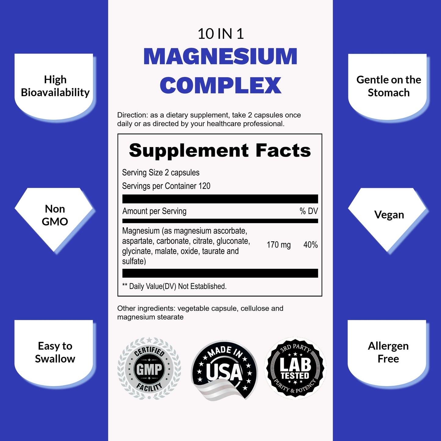 Magnesium 10 in 1 Complex - Renee Lane Company