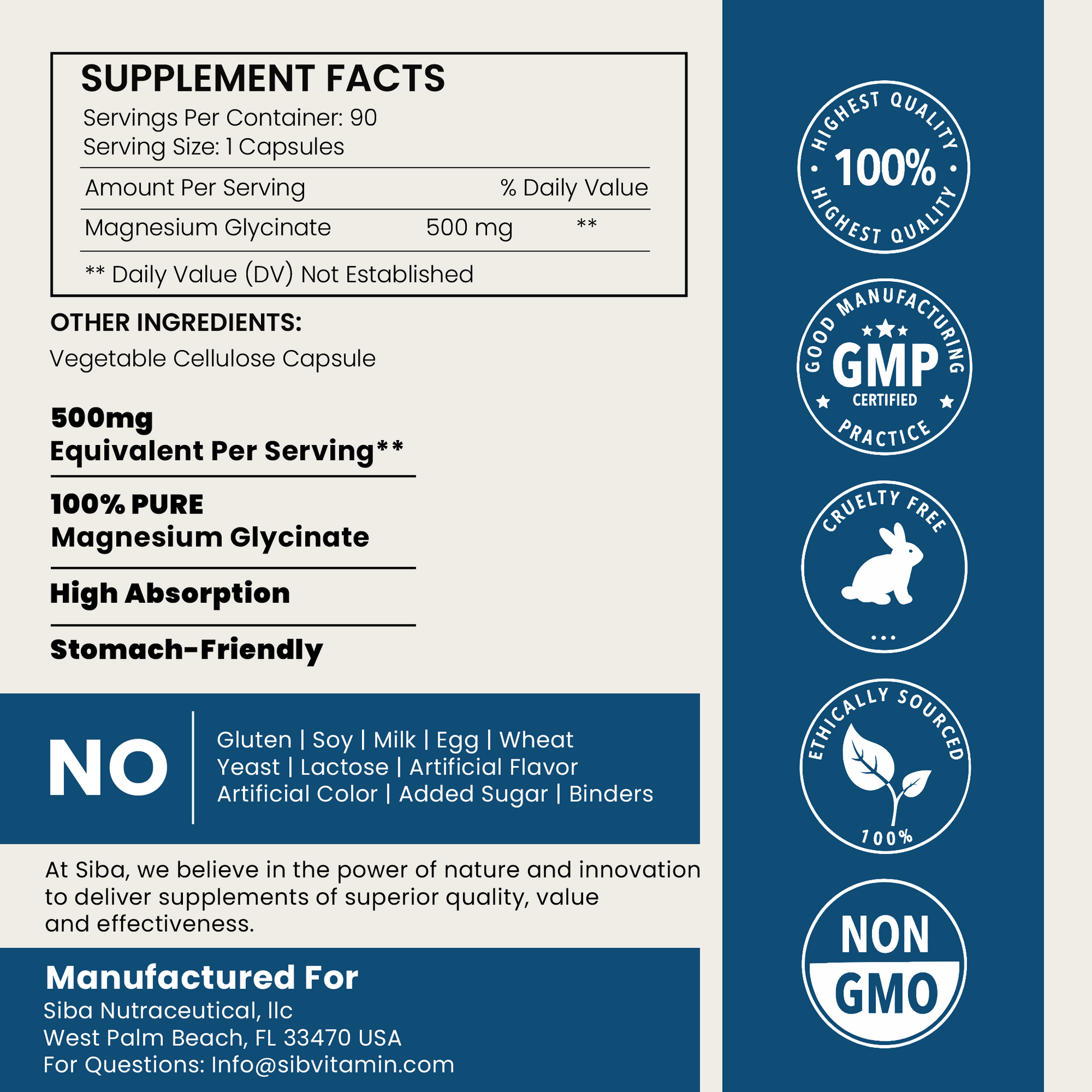 Magnesium Glycinate Capsules - Renee Lane Company