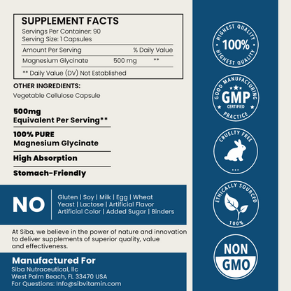 Magnesium Glycinate Capsules - Renee Lane Company