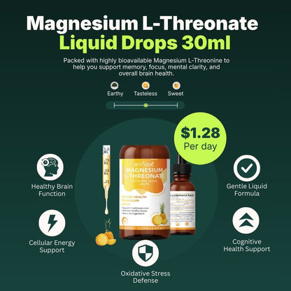 Magnesium L-Threonate Liquid Drops 30ml - Renee Lane Company