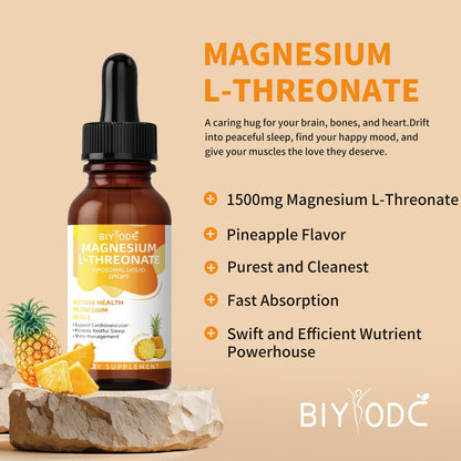 Magnesium L-Threonate Liquid Drops 30ml - Renee Lane Company