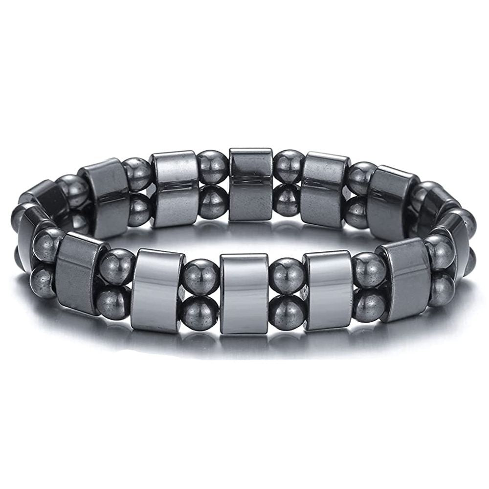 Magnetic Hematite Bracelet, Adjustable Design Magnetic Bracelet Reduce Puffiness Help Calm Down Blood Circulation Better Sleep, Fit For Most People - Renee Lane Company