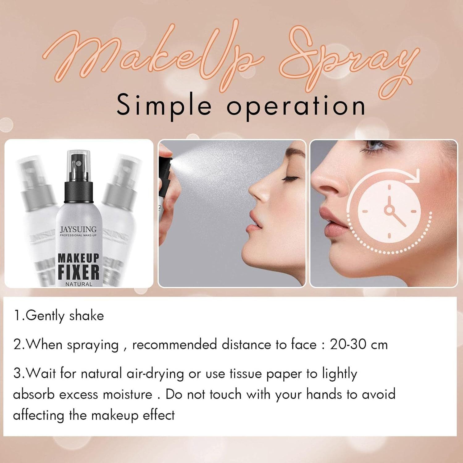 Makeup Setting Spray | Matte Finishing Spray for Makeup | Hydrating Facial Mist, Make-Up Sealer Spray, Long-Lasting and Waterproof - Renee Lane Company