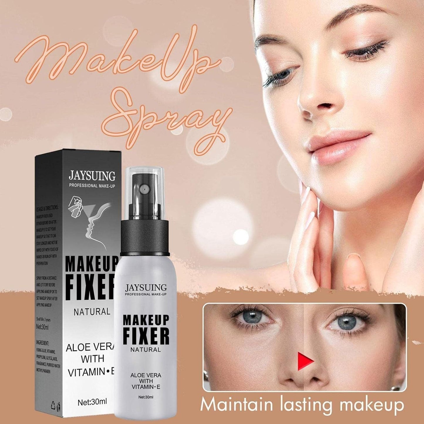 Makeup Setting Spray | Matte Finishing Spray for Makeup | Hydrating Facial Mist, Make-Up Sealer Spray, Long-Lasting and Waterproof - Renee Lane Company