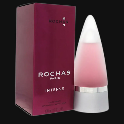 Rochas Man Intense for Men cologne bottle with matching maroon box