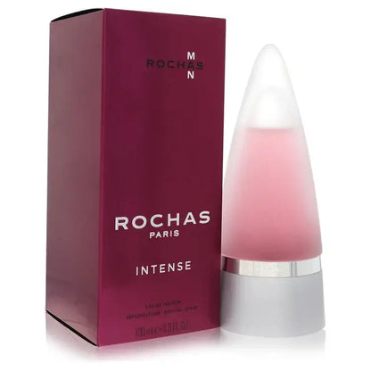 Rochas Man Intense cologne bottle and maroon gift box