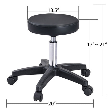 Massage Salon Tattoo Chair with Two Trays Esthetician Bed with Hydraulic Stool, Multi-Purpose 3-Section Facial Bed Table, Adjustable Beauty Barber Spa Beauty Equipment, Black - Renee Lane Company