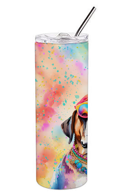 Mastiff Hippie Dawg Stainless Steel Skinny Tumbler Vacuum Double Walled Reusable Insulated Tumbler Travel Cup for Coffee Cocktails Gift with Lid, 20 oz - Renee Lane Company