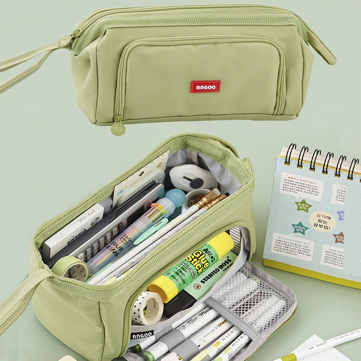 Maximize Your Storage Space with this Large Capacity Canvas Pencil Case! - Renee Lane Company