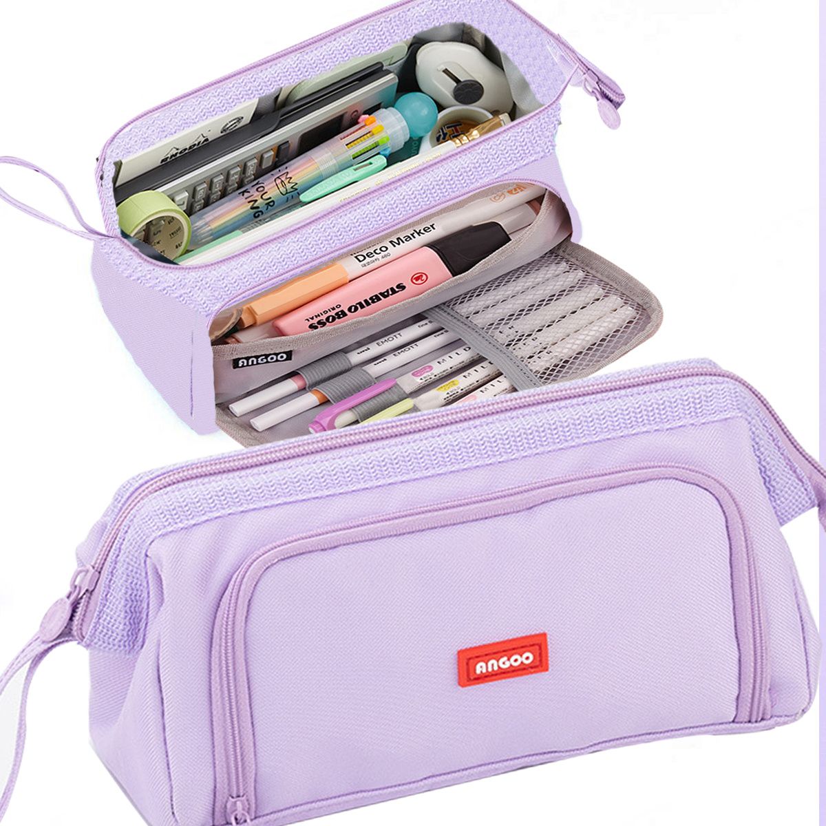 Maximize Your Storage Space with this Large Capacity Canvas Pencil Case! - Renee Lane Company