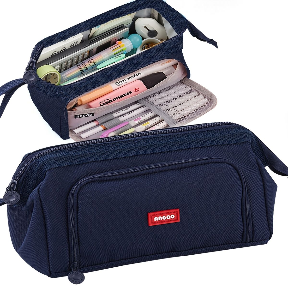 Maximize Your Storage Space with this Large Capacity Canvas Pencil Case! - Renee Lane Company