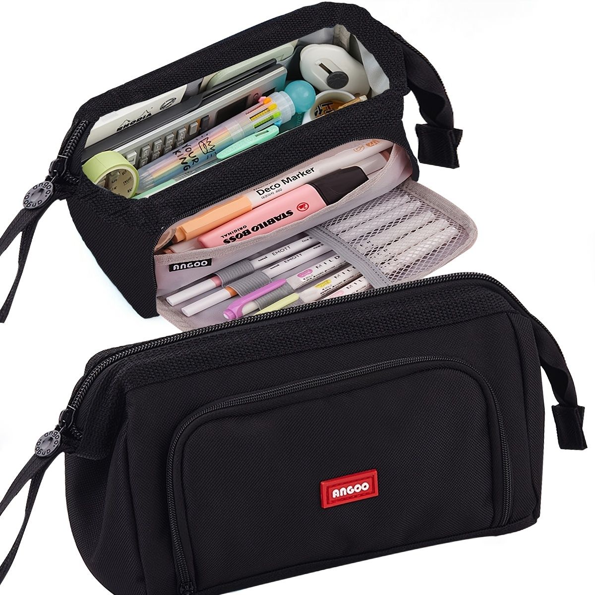 Maximize Your Storage Space with this Large Capacity Canvas Pencil Case! - Renee Lane Company