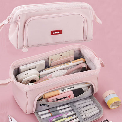 Maximize Your Storage Space with this Large Capacity Canvas Pencil Case! - Renee Lane Company