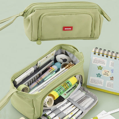 Maximize Your Storage Space with this Large Capacity Canvas Pencil Case! - Renee Lane Company
