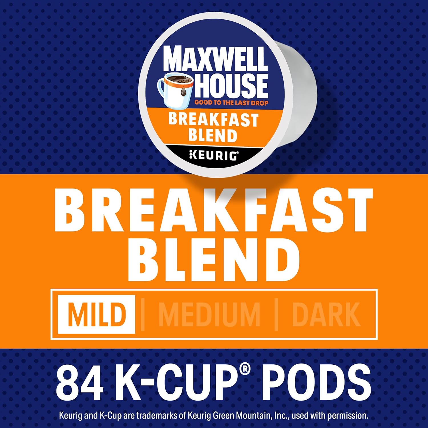 Maxwell House Breakfast Blend Mild Roast K-Cup Coffee Pods, 84 ct Box - Renee Lane Company