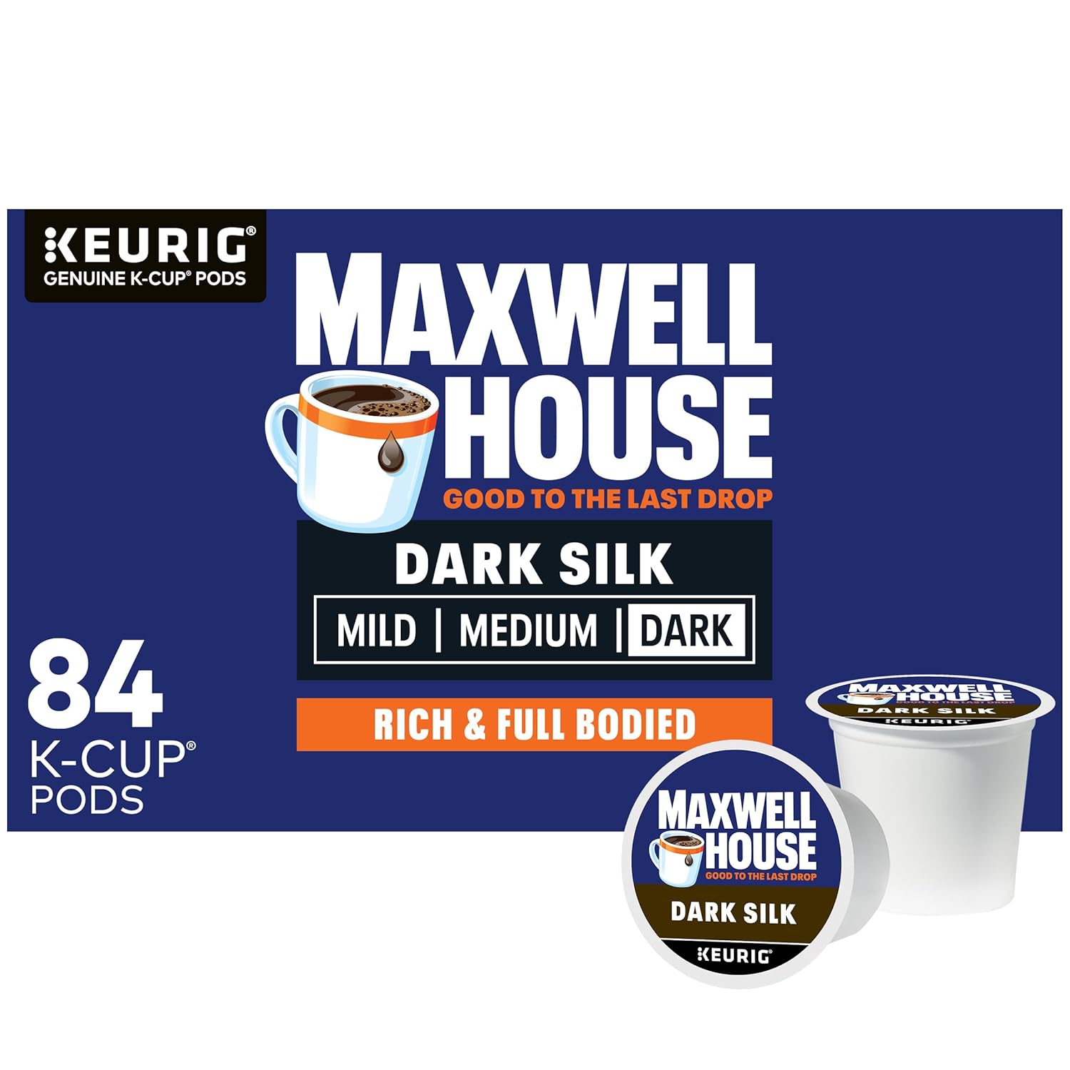 Maxwell House Dark Silk Dark Roast K-Cup® Coffee Pods (84 ct Box) - Renee Lane Company