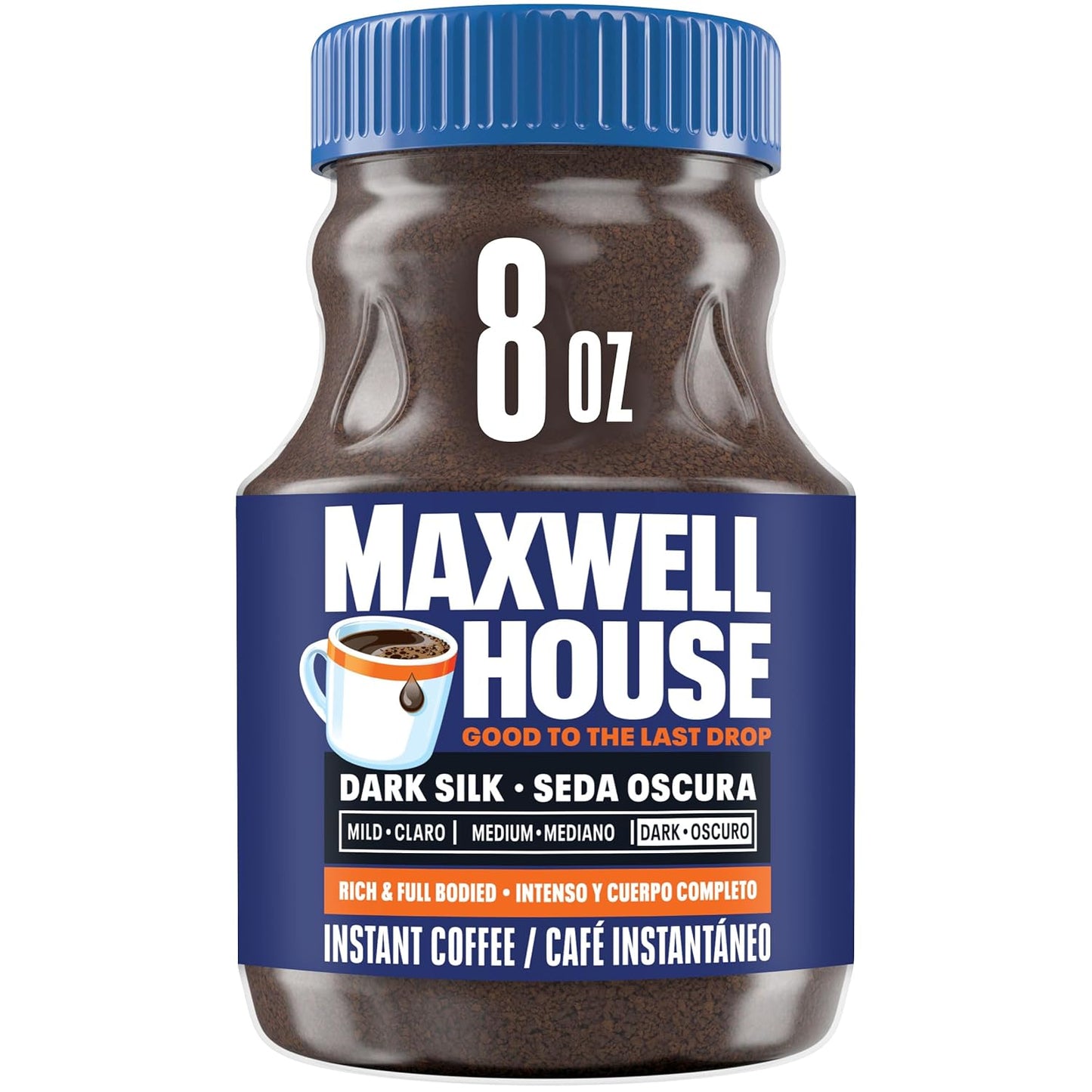 Maxwell House Dark Silk Instant Coffee, 8 oz - Renee Lane Company