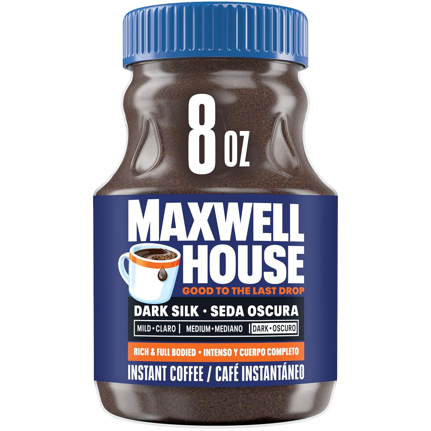 Maxwell House Dark Silk Instant Coffee, 8 oz - Renee Lane Company