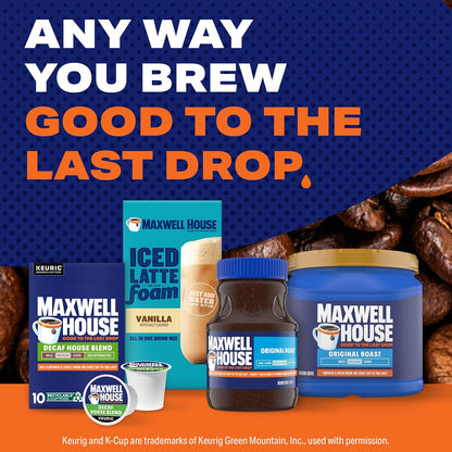 Maxwell House Decaf House Blend Medium Roast K-Cup Coffee Pods, 10 ct Box - Renee Lane Company