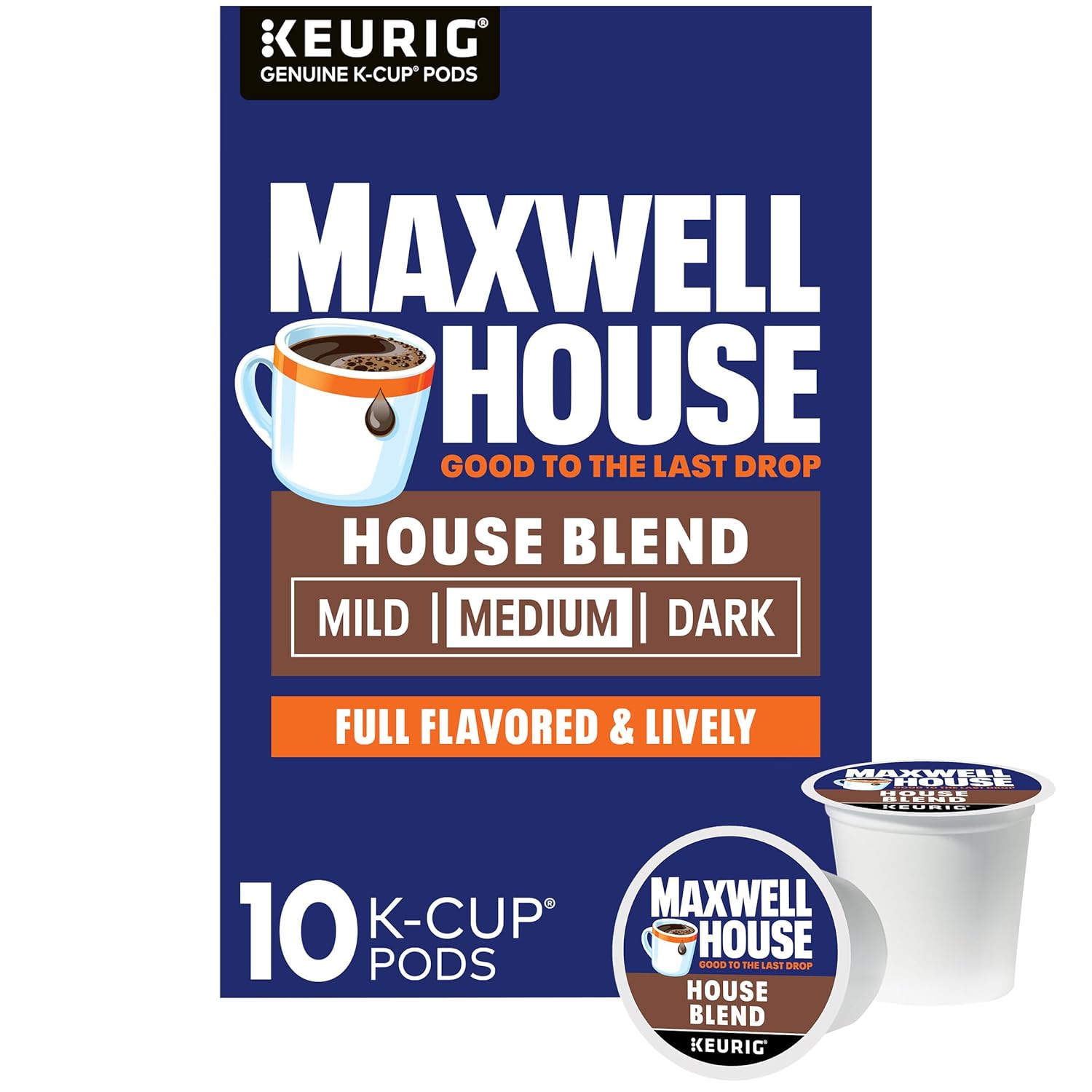 Maxwell House House Blend Medium Roast K-Cup Coffee Pods, 10 ct Box - Renee Lane Company