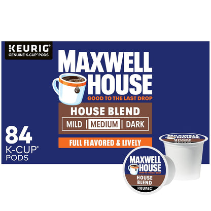 Maxwell House House Blend Medium Roast K-Cup Coffee Pods, 84 ct Box - Renee Lane Company
