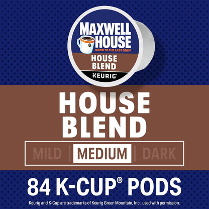 Maxwell House House Blend Medium Roast K-Cup Coffee Pods, 84 ct Box - Renee Lane Company