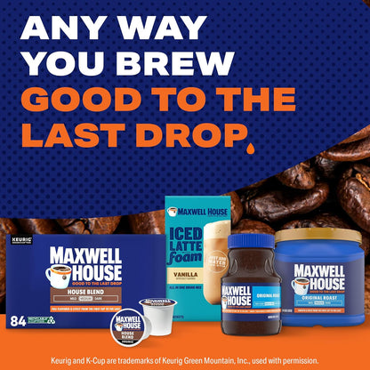 Maxwell House House Blend Medium Roast K-Cup Coffee Pods, 84 ct Box - Renee Lane Company