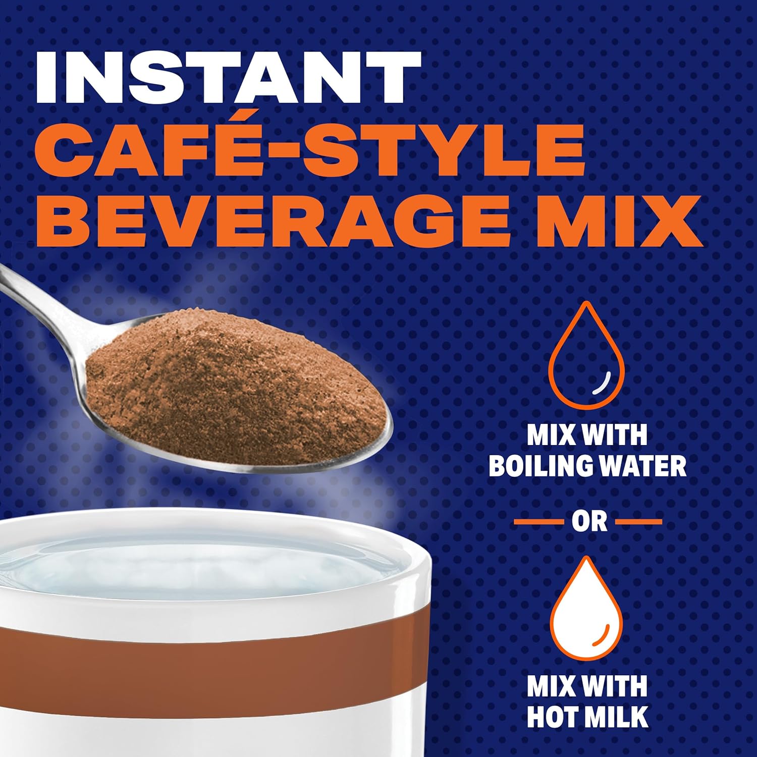 Maxwell House Instant Cafe-Style Beverage Mix, Easy to Prepare, 1 Canister, for Quick Morning Coffee or Afternoon Treat, Hazelnut Cafe, Kosher Dairy, 9 oz - Renee Lane Company