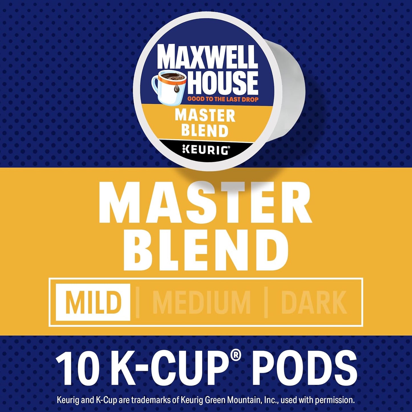 Maxwell House Master Blend Mild Roast K-Cup Coffee Pods, 10 ct Box - Renee Lane Company