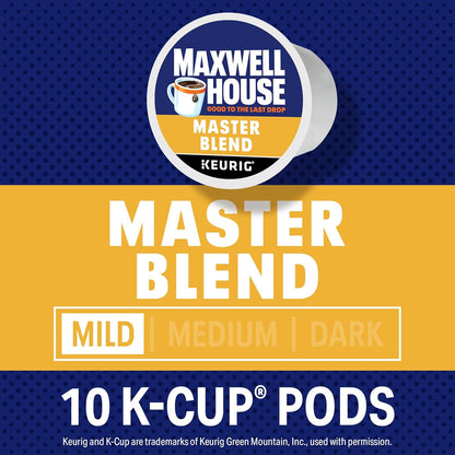 Maxwell House Master Blend Mild Roast K-Cup Coffee Pods, 10 ct Box - Renee Lane Company
