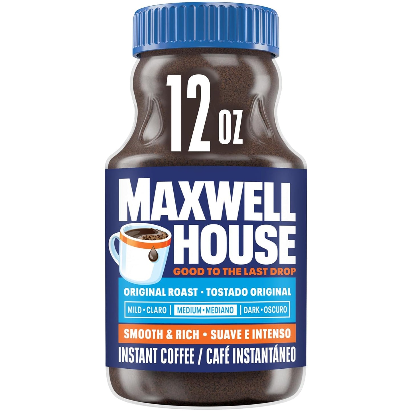 Maxwell House Original Medium Roast Instant Coffee (12 oz Jar) - Renee Lane Company