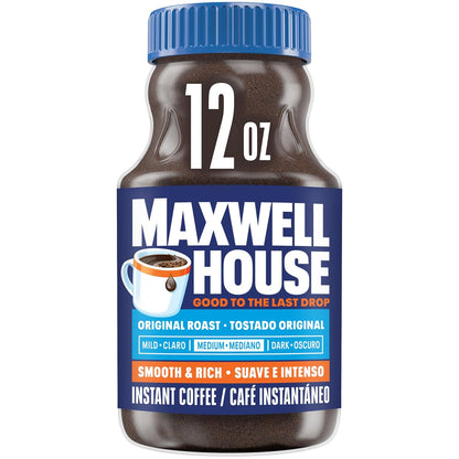 Maxwell House Original Medium Roast Instant Coffee (12 oz Jar) - Renee Lane Company