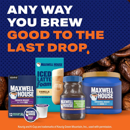 Maxwell House Original Roast Decaffeinated Instant Coffee, 8 oz Jar - Renee Lane Company