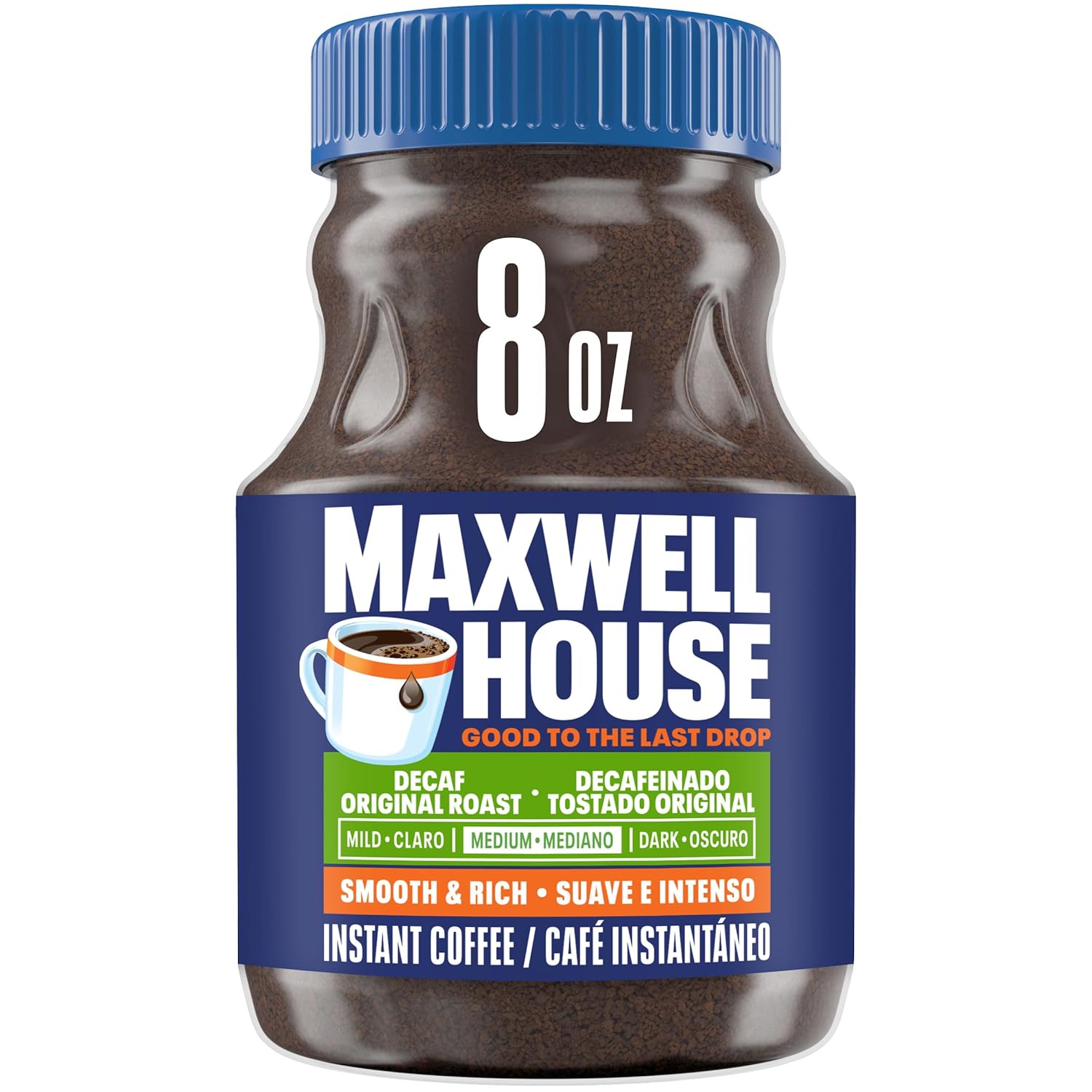 Maxwell House Original Roast Decaffeinated Instant Coffee, 8 oz Jar - Renee Lane Company
