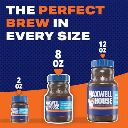 Maxwell House Original Roast Instant Coffee, 8 oz Jar - Renee Lane Company