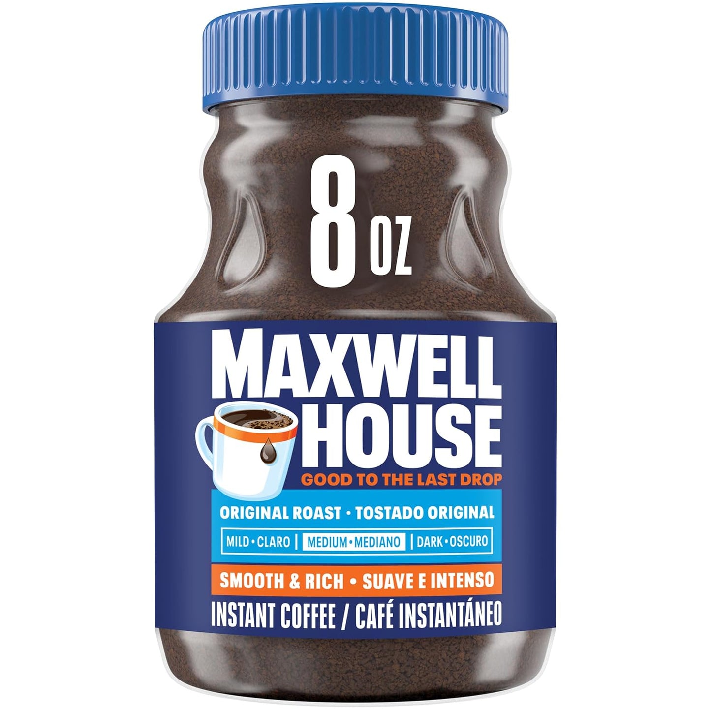 Maxwell House Original Roast Instant Coffee, 8 oz Jar - Renee Lane Company