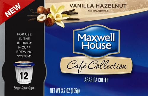 Maxwell House Vanilla Hazelnut Medium Roast K-Cup Coffee Pods (12 Count) - Renee Lane Company