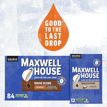 Maxwell House Vanilla Hazelnut Medium Roast K-Cup Coffee Pods (12 Count) - Renee Lane Company