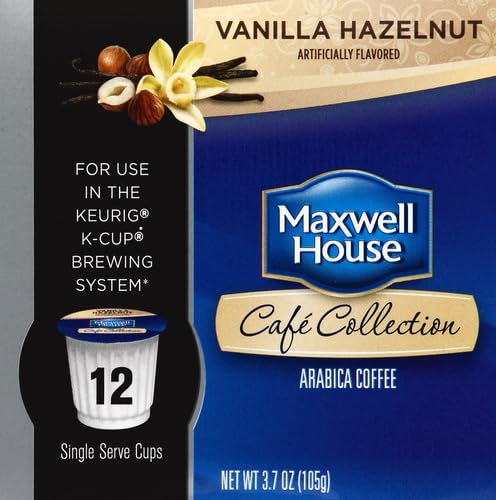 Maxwell House Vanilla Hazelnut Medium Roast K-Cup Coffee Pods (12 Count) - Renee Lane Company