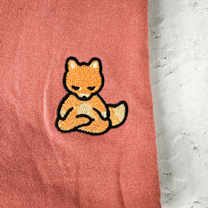 Meditating Fox Comfy Tee | Lucky Owl - Renee Lane Company