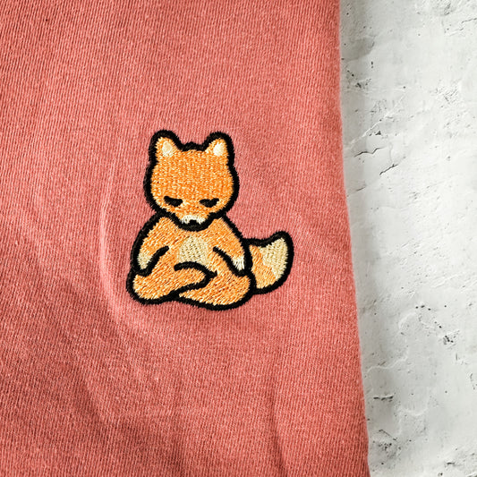 Meditating Fox Comfy Tee | Lucky Owl - Renee Lane Company