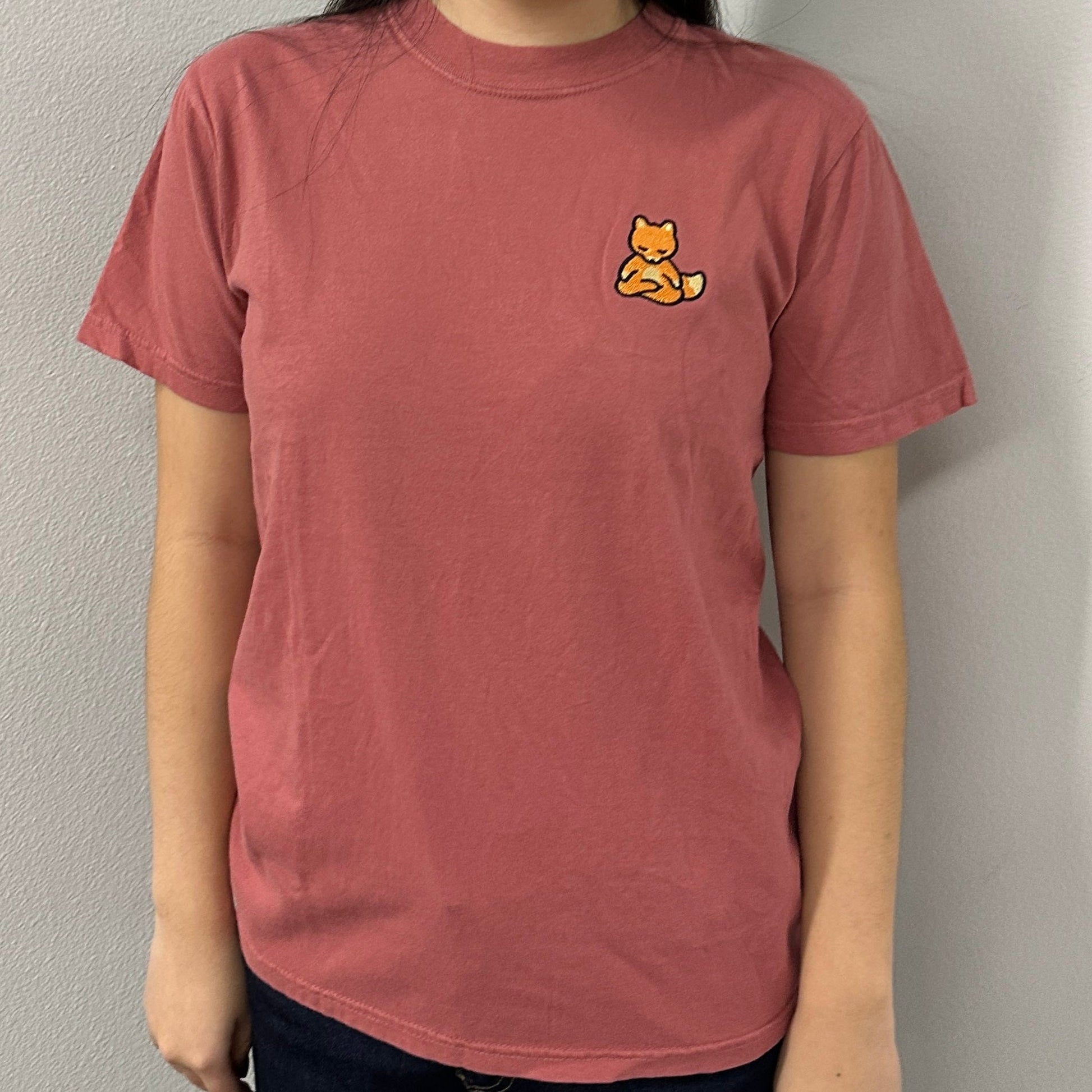 Meditating Fox Comfy Tee | Lucky Owl - Renee Lane Company