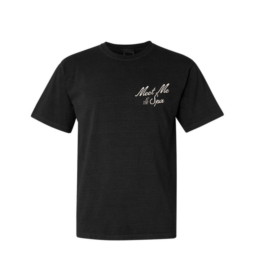 Meet Me At The Spa Retro Unisex T-Shirt | Lucky Owl - Renee Lane Company