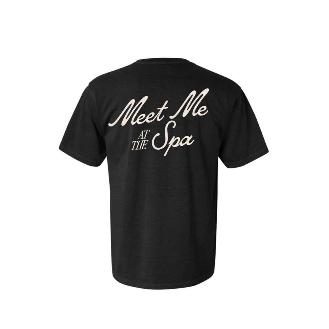 Meet Me At The Spa Retro Unisex T-Shirt | Lucky Owl - Renee Lane Company