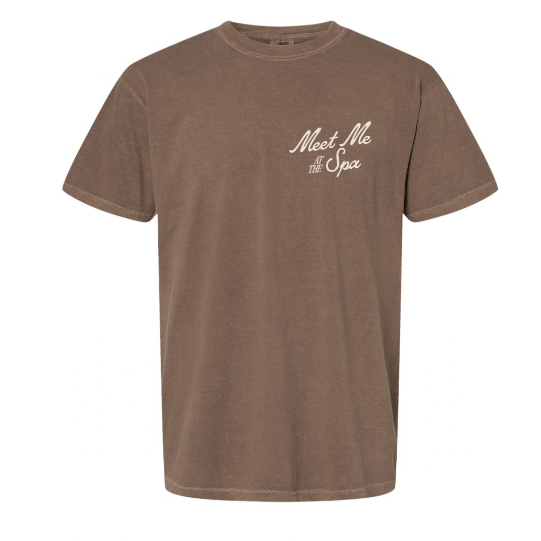 Meet Me At The Spa Retro Unisex T-Shirt | Lucky Owl - Renee Lane Company