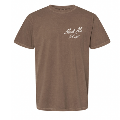 Meet Me At The Spa Retro Unisex T-Shirt | Lucky Owl - Renee Lane Company
